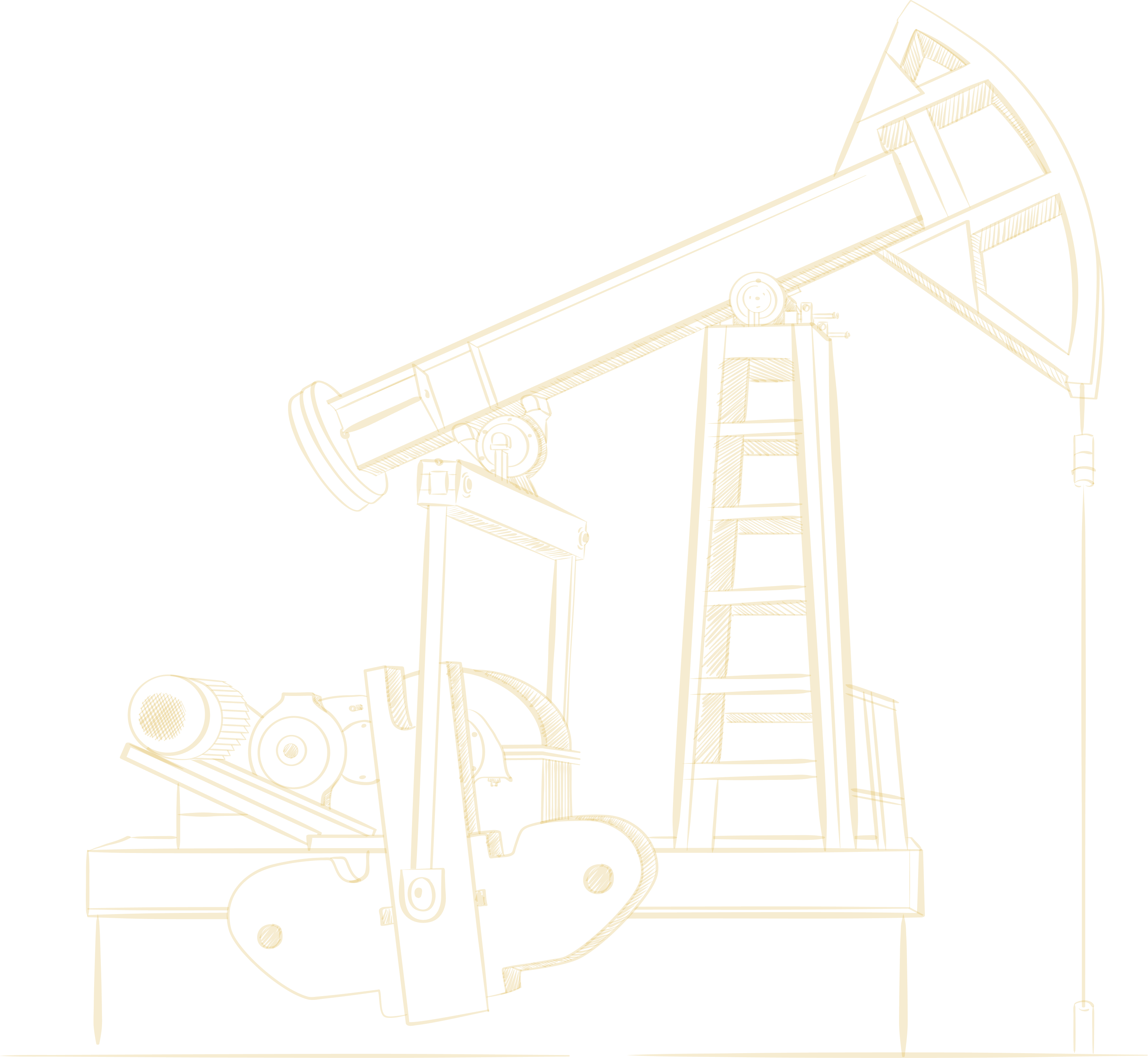Illustration of an oil pump jack